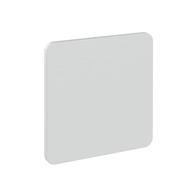 35 in. Plastic Folding Card Table Square w/ Mesh Bag, White Portable Heavy Duty Table with Handle for Indoor Outdoor Use