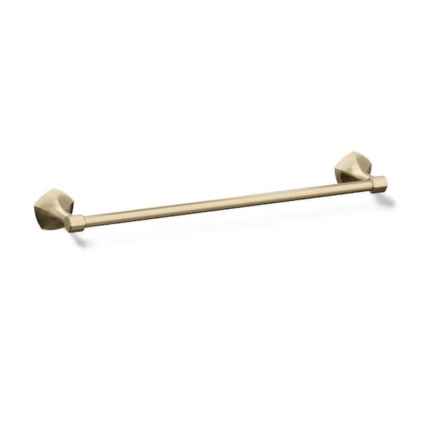 Occasion 18 in. Wall Mounted Towel Bar in Vibrant French Gold
