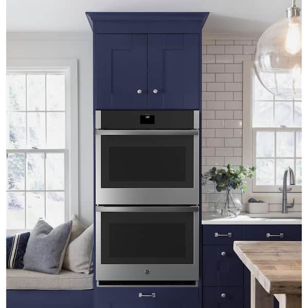 30 in. Double Smart Convection Wall Oven with No-Preheat Air Fry in Stainless Steel