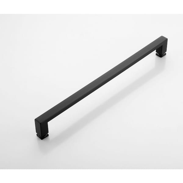 61-67 in. W x 76 in. H Double Sliding Frameless Smooth Sliding Shower Door in Matte Black with 3/8 in. Clear Glass