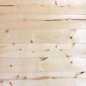 Wood 11/32 in. x 5.5 in. x 47.5 in. Unfinished Raw Pine Skinnies Wood Panels (6-Pack)