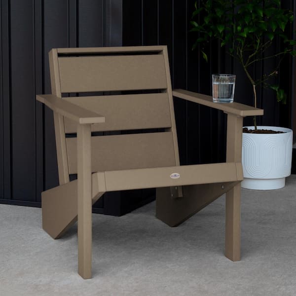 Highwood Haven Modern Cabana Tan Adirondack Chair Set of 1