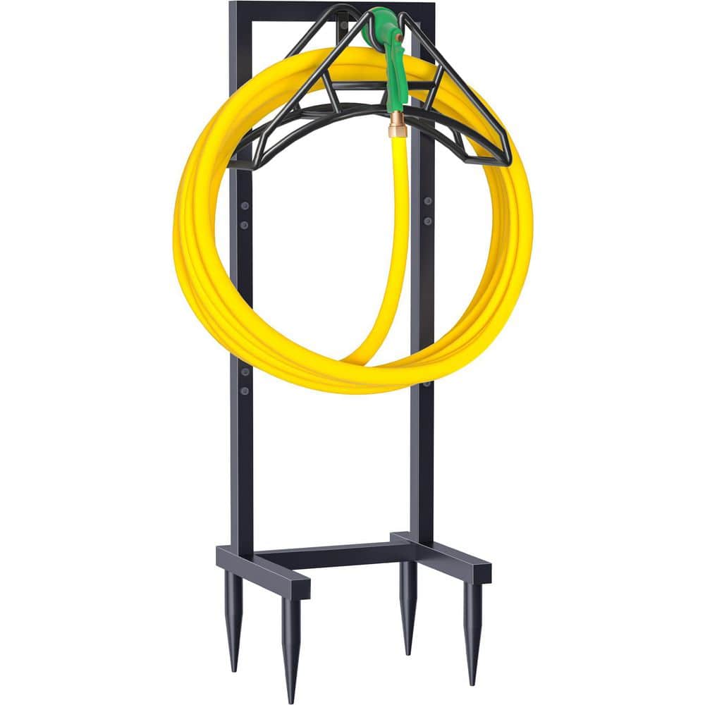 Upgraded 4 Pronged Stable Metal Water Hose Reel Storage Stand Heavy Duty Freestanding Organizer Rack Black price history on PriceWatchPro