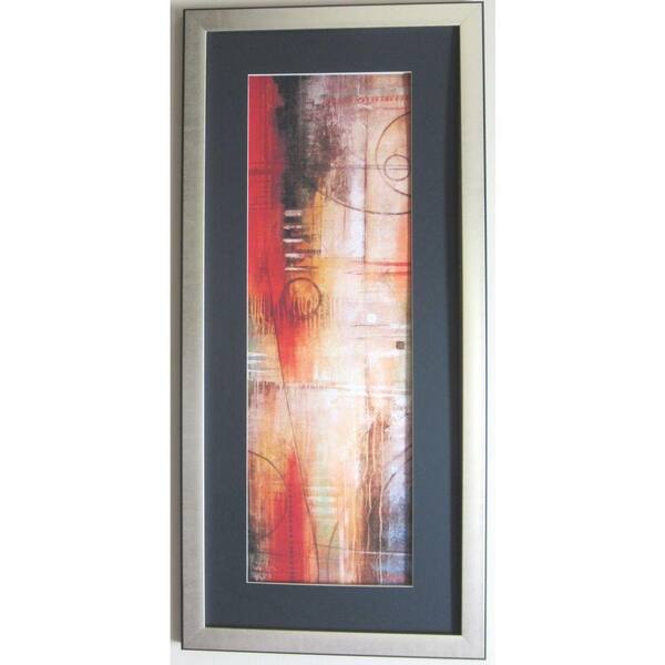 Unbranded 20 in. x 43 in. Abstract VI Art by David Linanetz Framed Wall Art