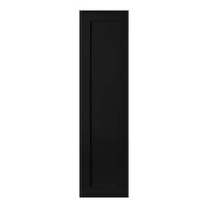 Avondale 12 in. W x 42 in. H Wall Cabinet Decorative End Panel in Raven Black