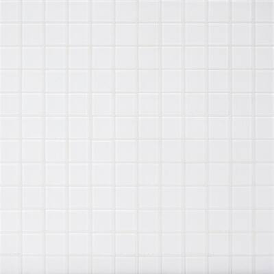 Contempo 12 in. x 12 in. Bright White Frosted Glass Tile