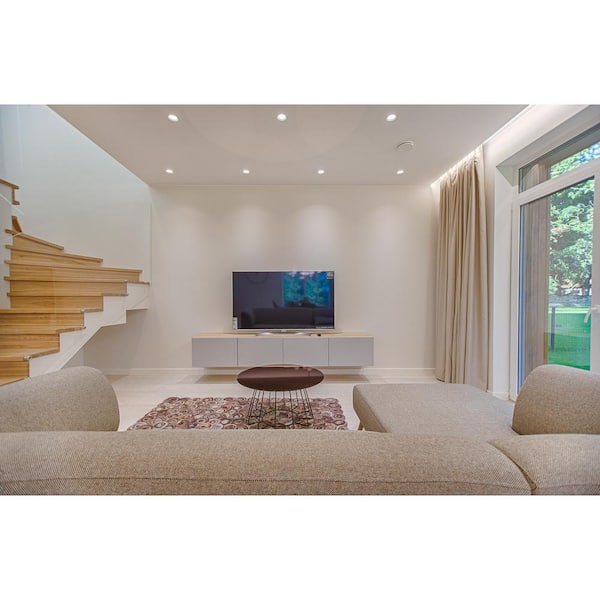 3in. Integrated LED Canless Recessed Light with Brushed Nickel Trim and Silver Reflector with CCT, (1-Pack)