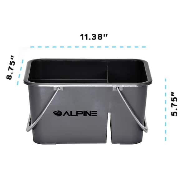 Alpine Industries Gray Plastic Organizer Cleaning Caddy (4-Pack) ALP486-S-4  - The Home Depot