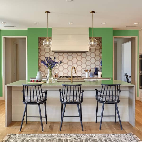 1 gal. #430B-7 Cress Green Semi-Gloss Interior Paint
