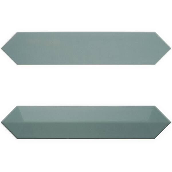 Ivy Hill Tile Axis 3D Jade 2.6 in. x 13 in. Polished Picket