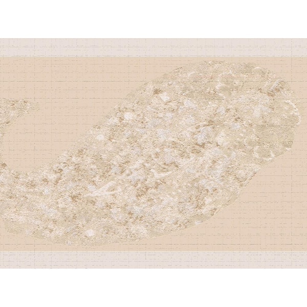 Dundee Deco Falkirk Dandy II Beige Pink Shape Abstract Peel and Stick Wallpaper Border