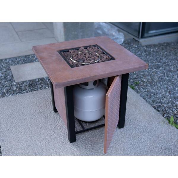 EＩＩy Zeus & Ruta 28 in. 50000 BTU Dark Pink Square Propane