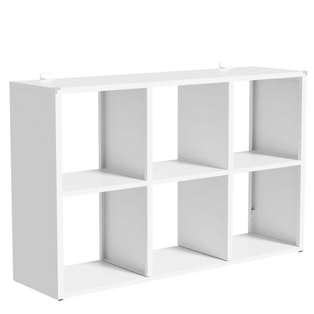 "11.8""x28""x41"" White 6-Cube Metal Bookshelf, Display Storage Organizer for Garage, Bedroom, Home Office" price history on PriceWatchPro