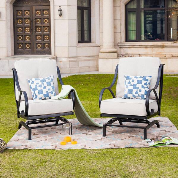 reid outdoor rocking motion patio chair with cushions