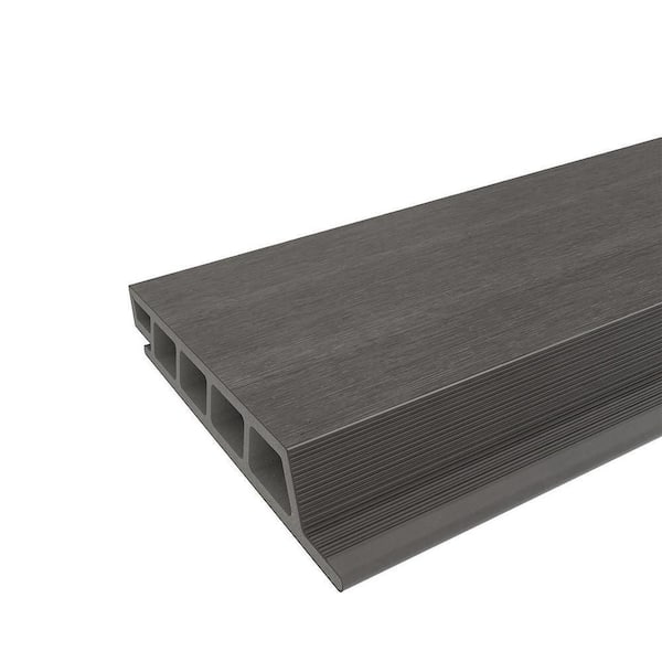 NewTechWood Shadowline All Weather System 6.7 in. x 96 in. Argentinian Silver Gray Composite Siding
