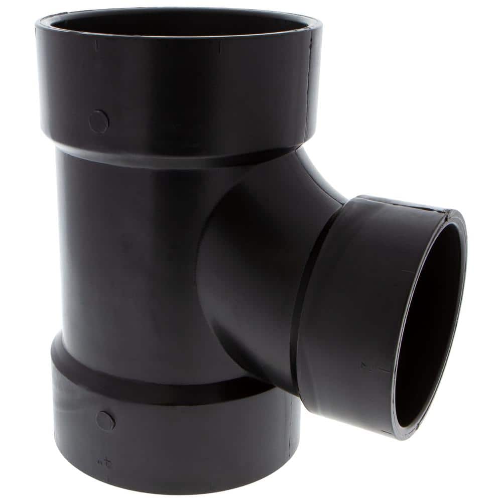 NIBCO 4 in. x 4 in. x 3 in. ABS DWV All Hub Sanitary Tee