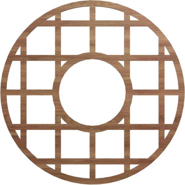 Ekena Millwork 28 in. x 9.75 in. x 0.375 in. Wood Medallion Moulding