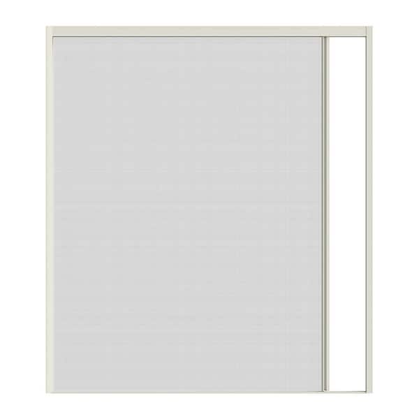 JELD-WEN 72 in. x 75 in. Reversible White Aluminum Prehung Retractable Screen Door