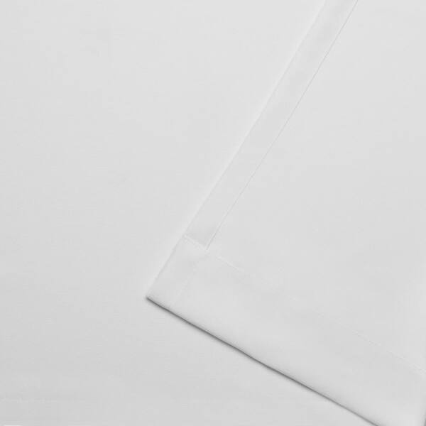 Exclusive Home Curtains Winter White Solid Tab Top Room Darkening Curtain 54 In W X 84 In L Set Of 2 Eh78 01 2 84v The Home Depot