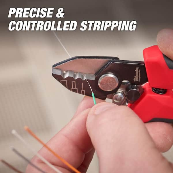 Milwaukee Tri-Hole Fiber Stripper 48-22-3013 - The Home Depot