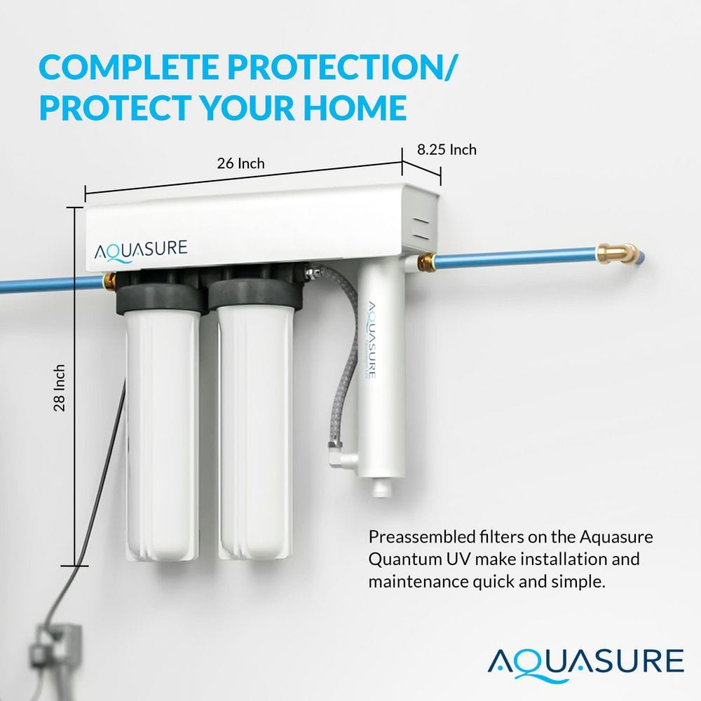 Aquasure Quantum UV Triple-Stage Whole House Water Filtration System