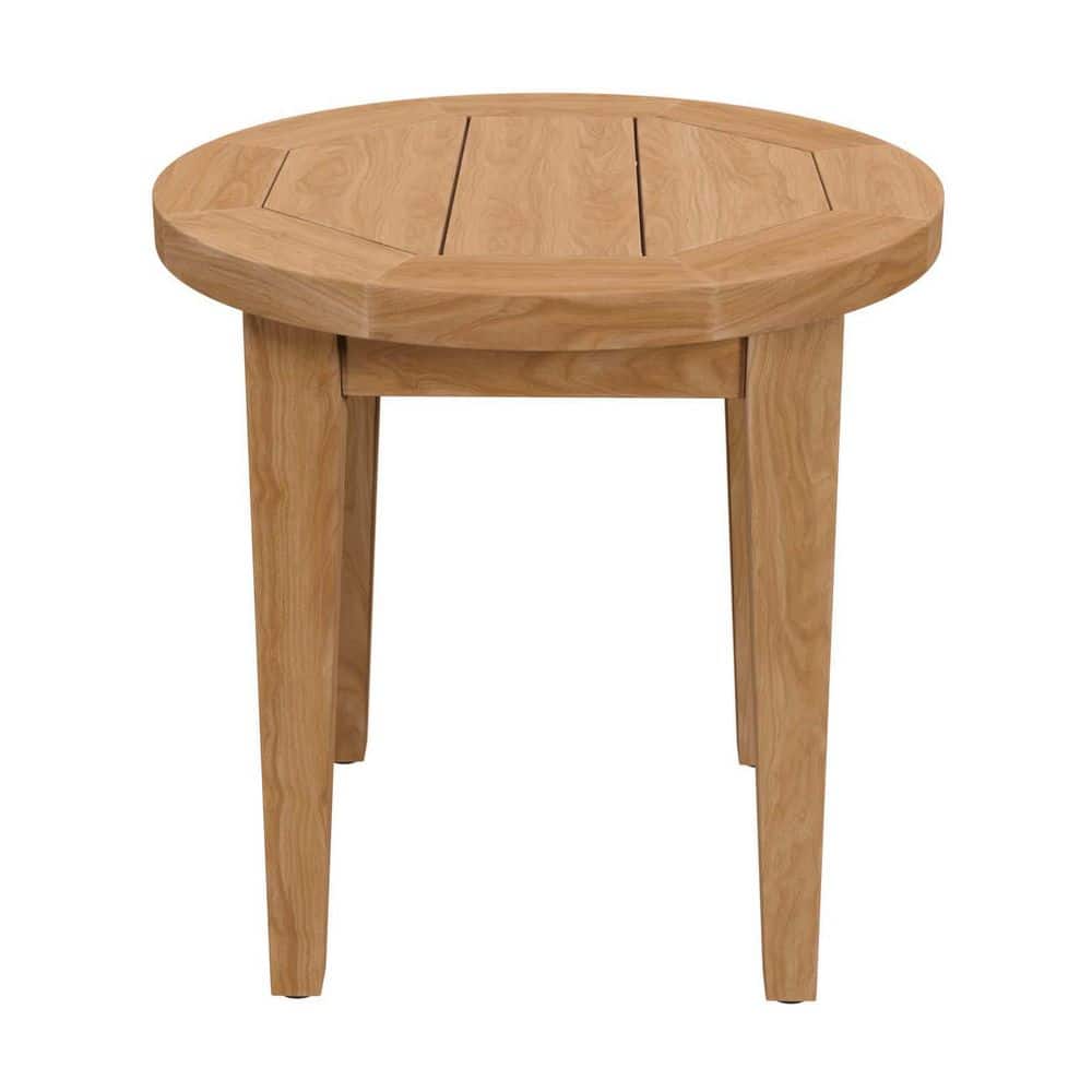 Brisbane Natural Teak Wood Outdoor Patio Side Table