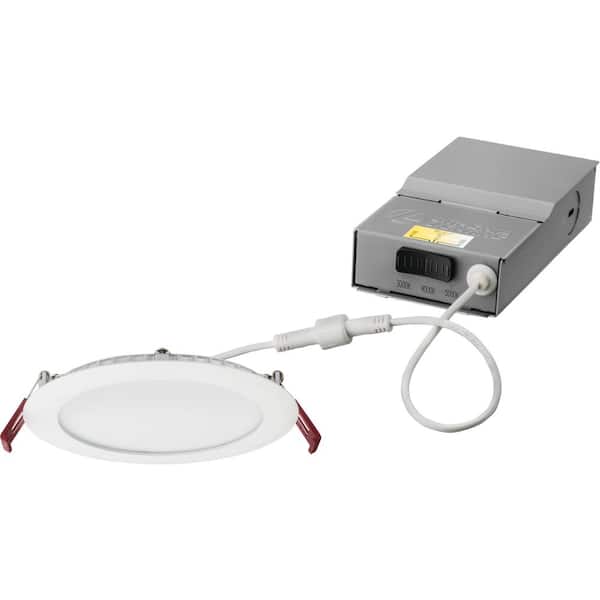 Lithonia Lighting 6 in. Selectable CCT New Construction/Remodel White Recessed Integrated LED Kit