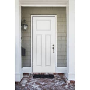 Element Series 3-Panel White Primed Steel Prehung Front Door