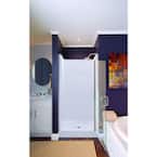 Remodeline 32 in. x 32 in. x 72.8 in. 2-Piece Shower Stall with Center Drain in Bone