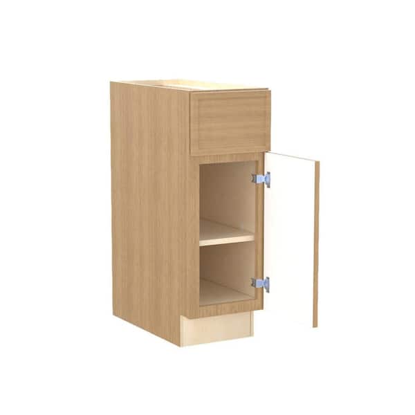 Franklin 15 in. W x 24 in. D x 34.5 in. H Assembled Plywood Base Kitchen Cabinet in Vanguard Oak with Soft Close RH