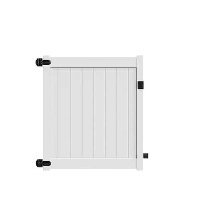 Barrette Outdoor Living Vinyl Privacy Gate 46x70.5 White