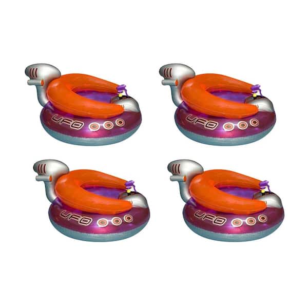 Swimline Swimming Pool Ufo Squirter Toy Inflatable Lounge Chair Floats 4 Pack 4 X 9078 The 