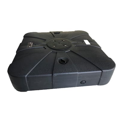 Belle HDPE Patio Umbrella Base with Wheels in Black