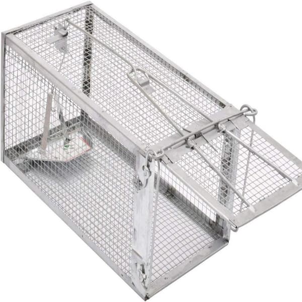 Cage Humane Rat Trap, Chipmunk Rodent Trap That Work for Indoor and Outdoor Small Animal-1-Pack