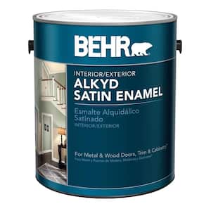 1 gal. Deep Base Urethane Alkyd Satin Enamel Interior/Exterior Paint