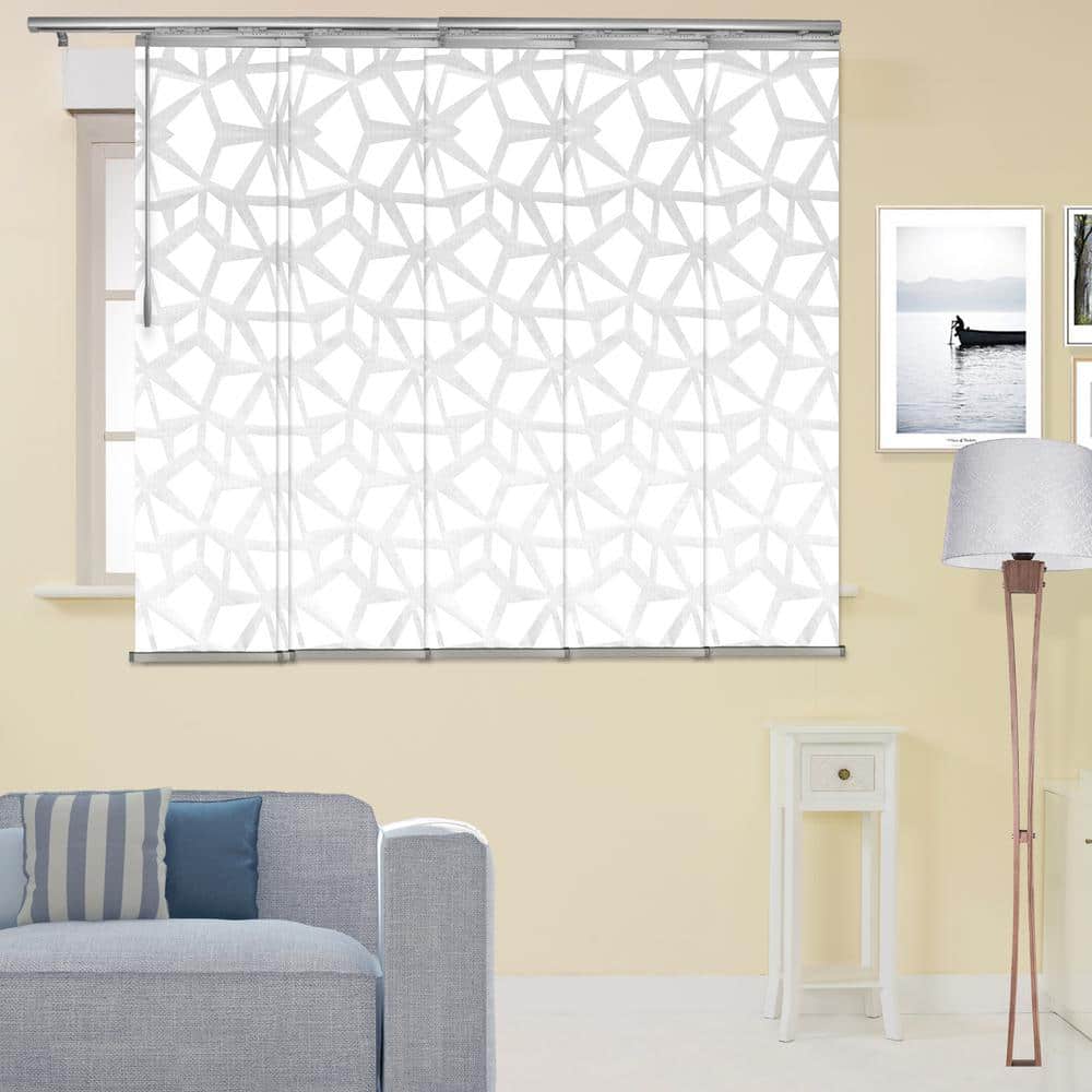 "Snowdrops Adjustable Sliding Single Rail Track with 15.75 in. Slates, Extendable 48"" to 84"" W x 68 in. L" price history on PriceWatchPro