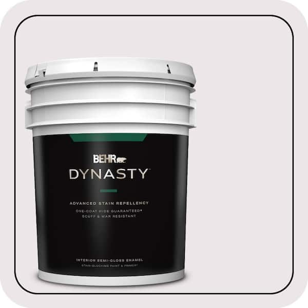 BEHR DYNASTY 5 gal. #670C-1 November Pink Semi-Gloss Enamel Interior Stain-Blocking Paint & Primer