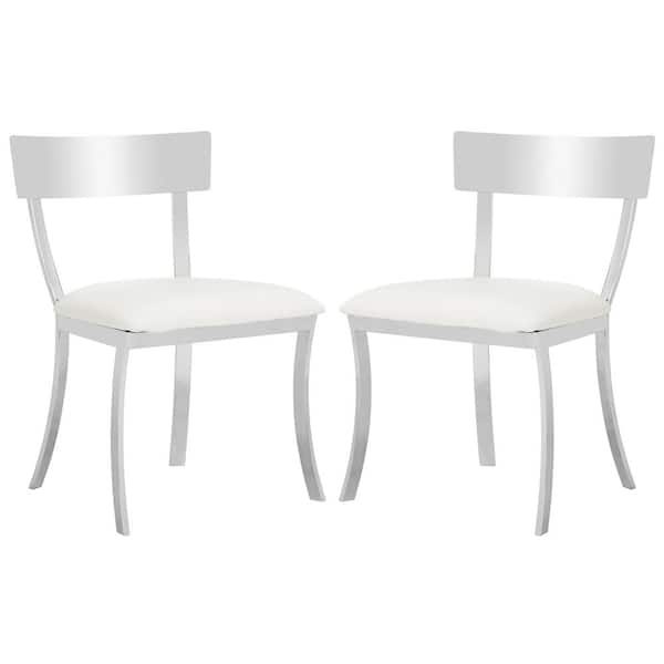 Safavieh Abby White 19 in. H Side Chair (Set of 2)