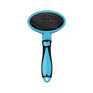 Hair Removal Comb for Dogs and Cats Pet Deshedding Tool Dog Brush, Blue