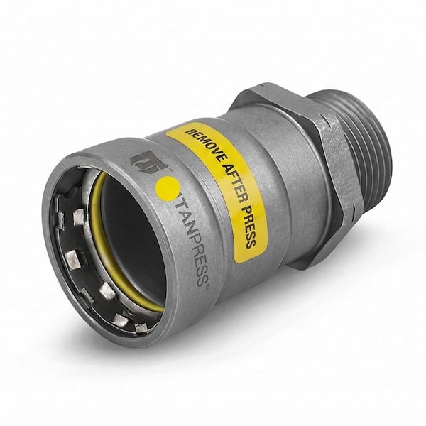 1-1/2 in. Carbon Steel Press x MPT Male Adapter HNBR Gas