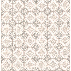 Geo Pink Quatrefoil Paper Strippable Roll Wallpaper (Covers 56.4 sq. ft.)
