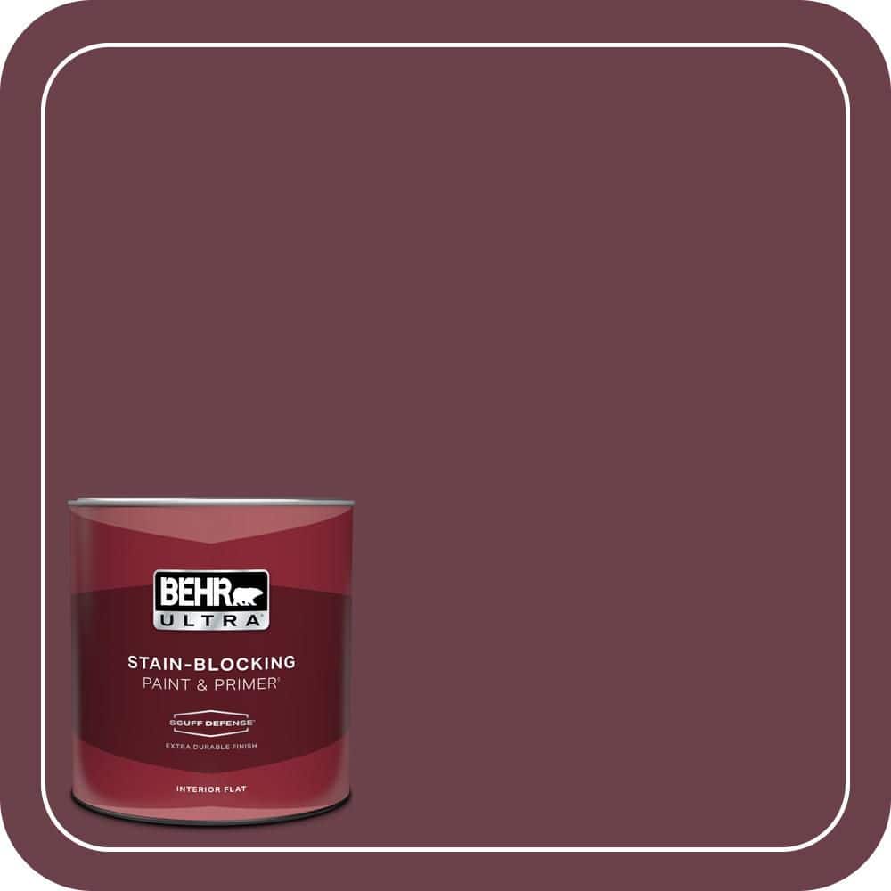 1 qt. #110D-7 Vin Rouge Extra Durable Flat Interior Paint & Primer price history on PriceWatchPro