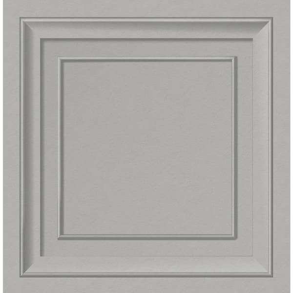 Fine Decor Distinctive Grey Square Panel Non-Pasted Paper Matte Wallpaper Sample