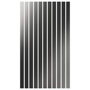 Adjustable Slat Wall 1/8 in. T x 4 ft. W x 8 ft. L Silver Mirror Acrylic Decorative Wall Paneling (11-Pack)