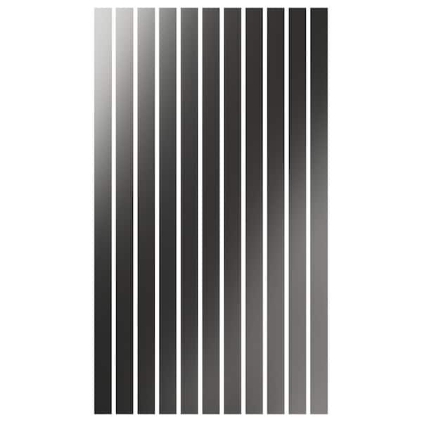 Ekena Millwork Adjustable Slat Wall 1/8 in. T x 4 ft. W x 8 ft. L Silver Mirror Acrylic Decorative Wall Paneling (11-Pack)