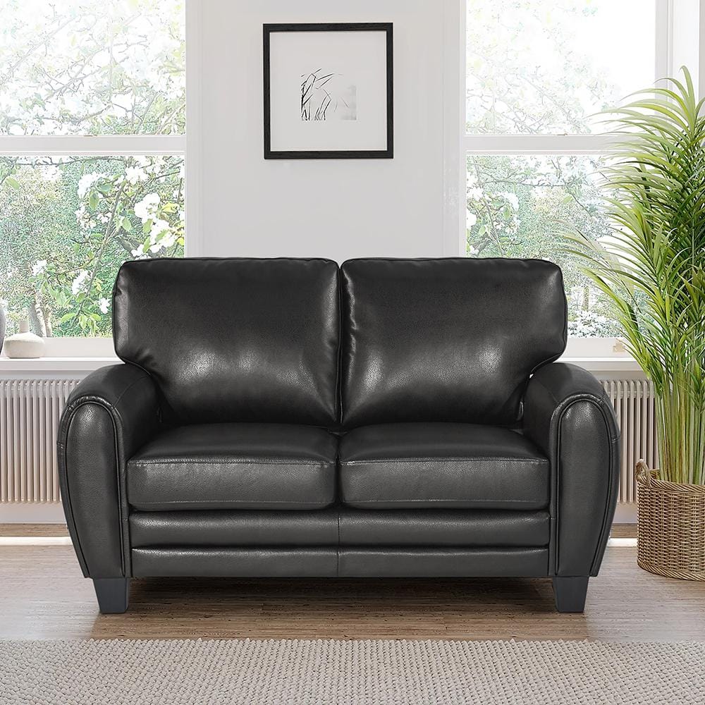 Faux leather loveseat deals sofas