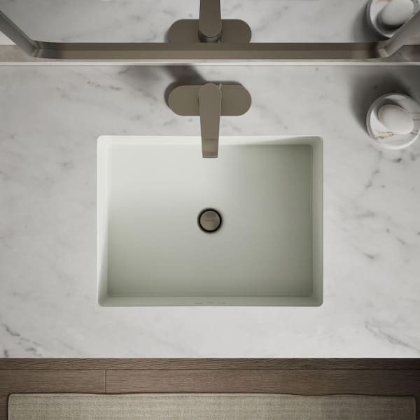 KOHLER Cursiva 19.8 x 15.625 in. Undermount Bathroom Sink in Beige