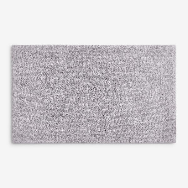 Company Cotton 21 in. x 34 in. Silver Bath Rug