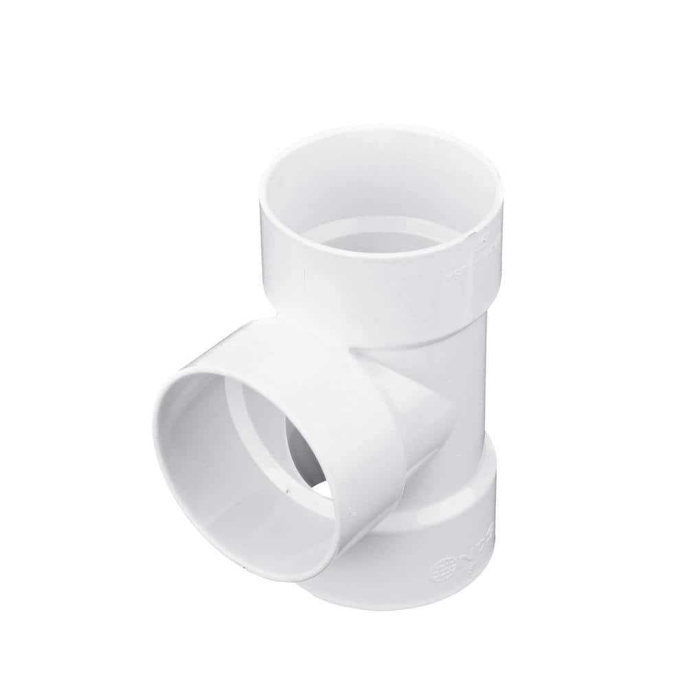 NDS PVC S&D Tee, 3 in. Hub X Hub X Hub 3P01 - The Home Depot
