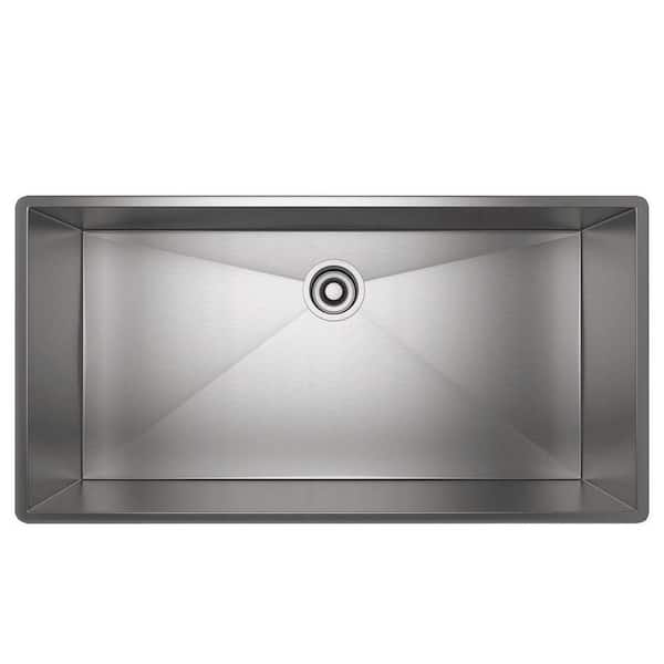 Forze 37.5 in. Undermount Single Bowl 16 Gauge Stainless Steel Kitchen Sink